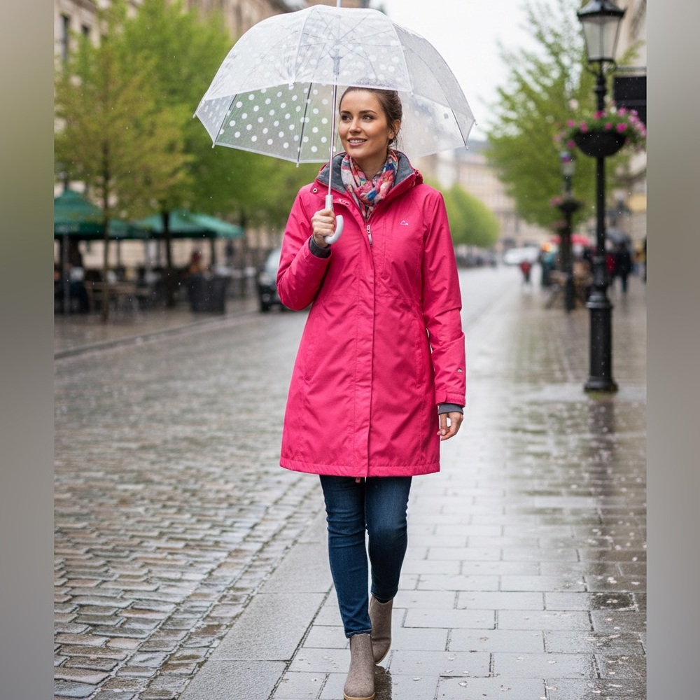 Pink paradox raincoat